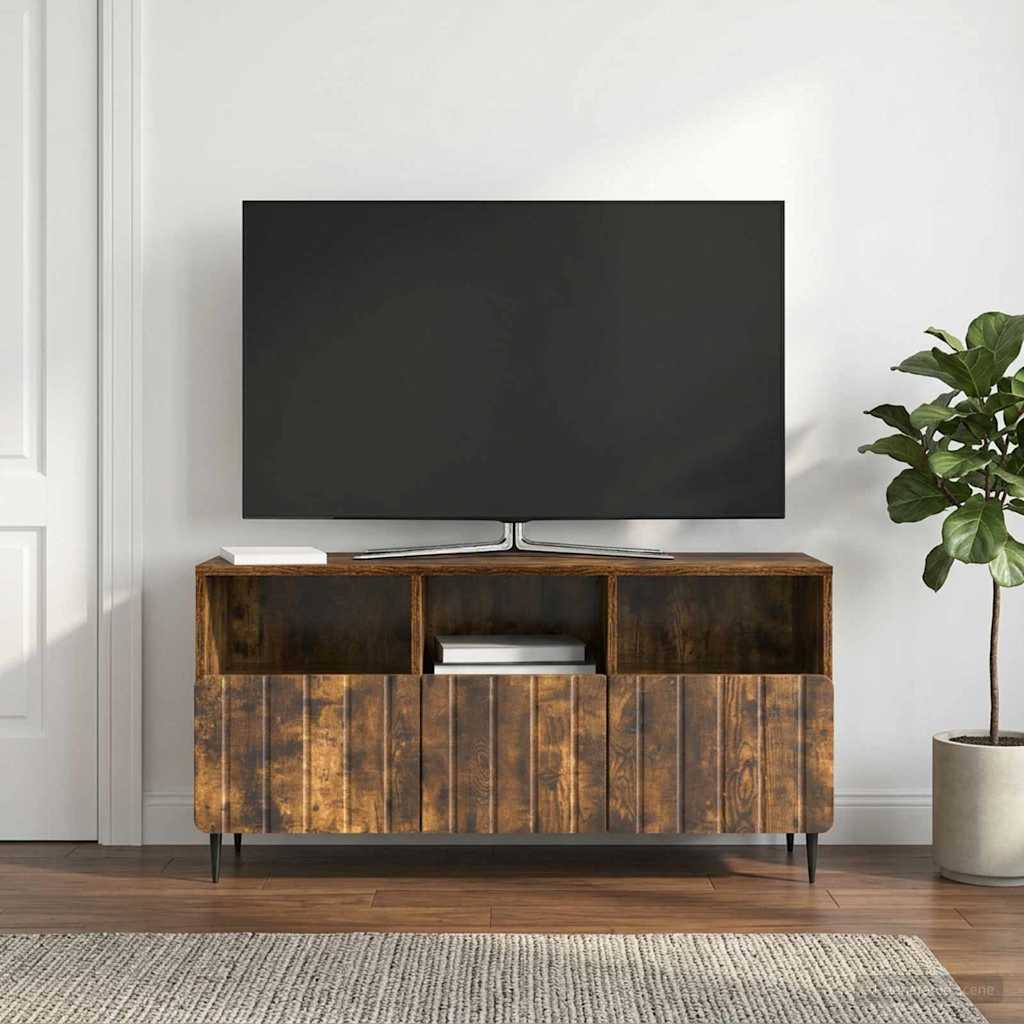 vidaXL TV Cabinet with Drawer White 102 x 34.5 x 50 cm Engineered Wood