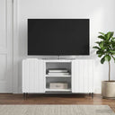 vidaXL TV Kast Wit 102 x 34,5 x 52 cm Bewerkt hout