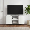 vidaXL TV Kast Wit 102 x 34,5 x 52 cm Bewerkt hout