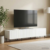 vidaXL TV Kast met lade Wit 147 x 34,5 x 32 cm Bewerkt hout
