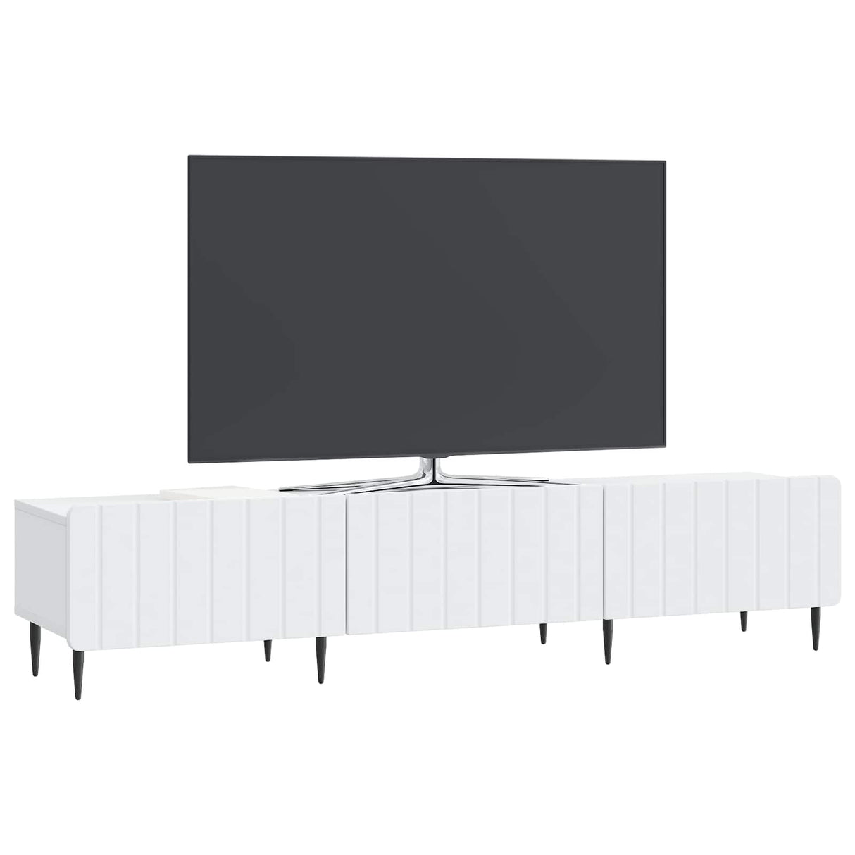 vidaXL TV Kast met lade Wit 147 x 34,5 x 32 cm Bewerkt hout