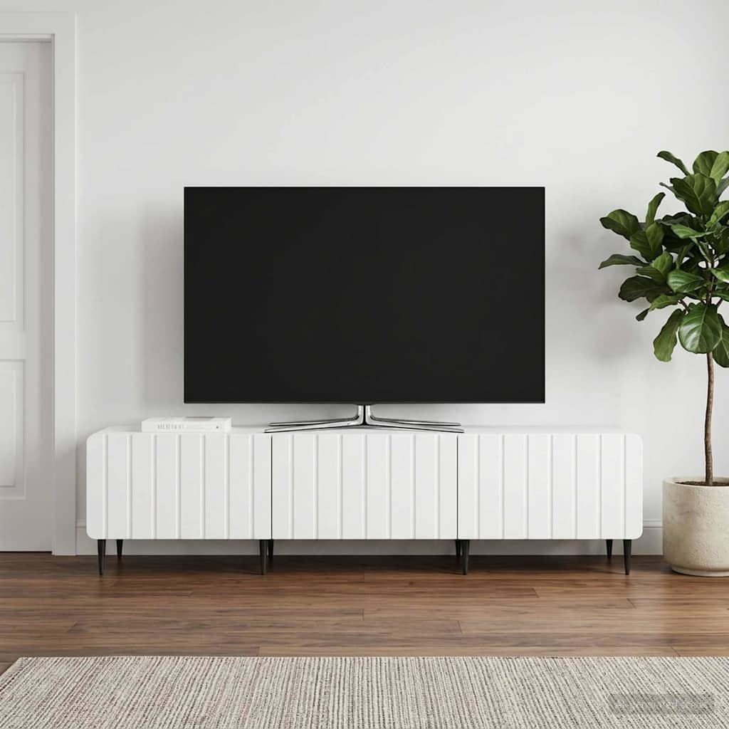 vidaXL TV Kast met lade Wit 147 x 34,5 x 32 cm Bewerkt hout