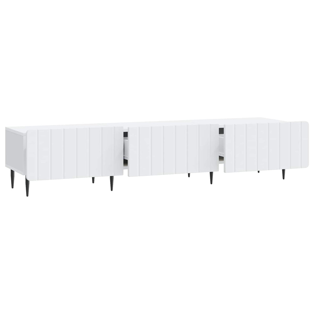 vidaXL TV Kast met lade Wit 147 x 34,5 x 32 cm Bewerkt hout