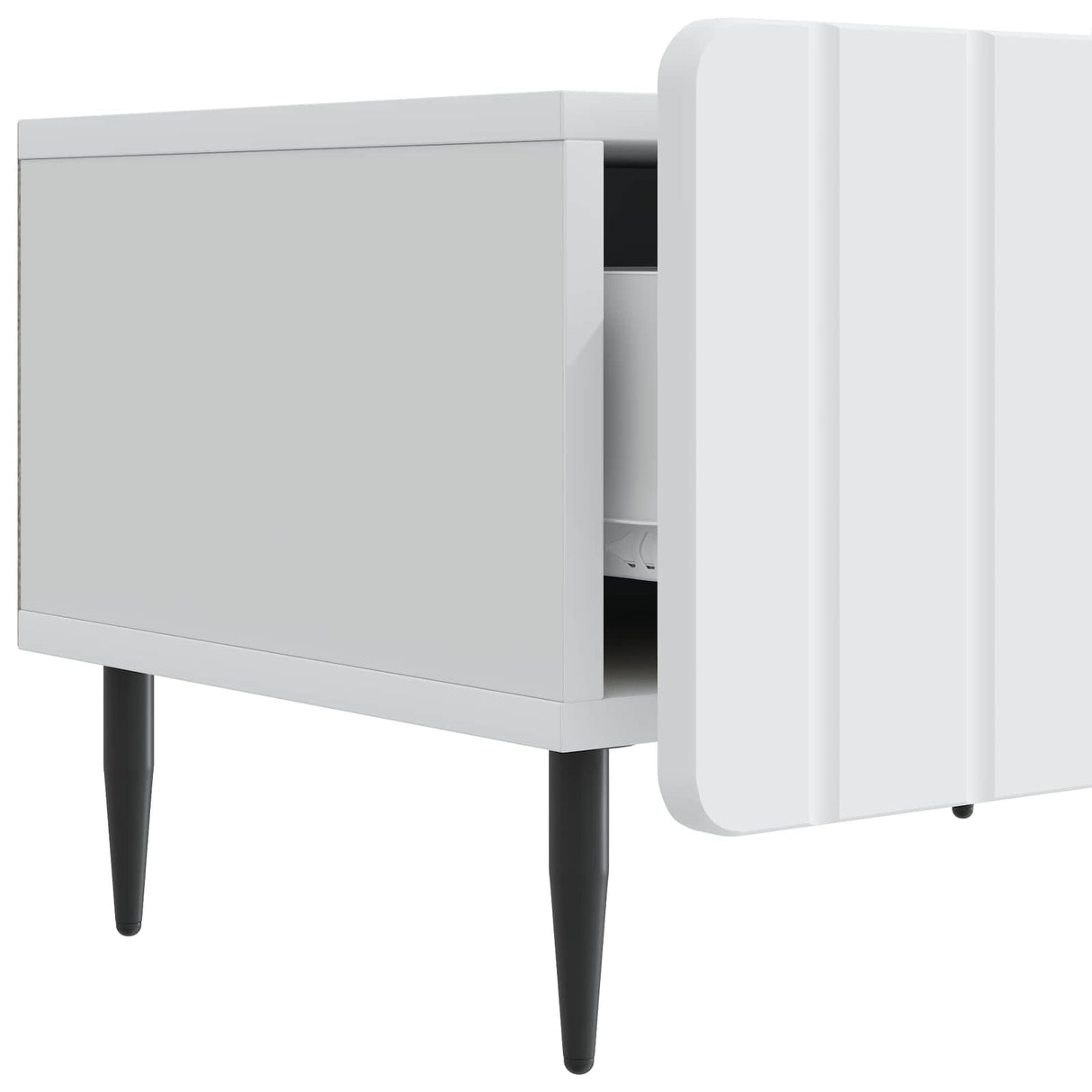 vidaXL TV Kast met lade Wit 147 x 34,5 x 32 cm Bewerkt hout
