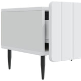 vidaXL TV Kast met lade Wit 147 x 34,5 x 32 cm Bewerkt hout