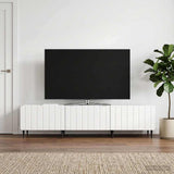 vidaXL TV Kast met lade Wit 147 x 34,5 x 32 cm Bewerkt hout