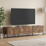 vidaXL TV Kast met lade Wit 147 x 34,5 x 32 cm Bewerkt hout