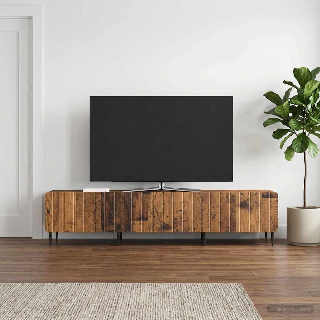 vidaXL TV Kast met lade Wit 147 x 34,5 x 32 cm Bewerkt hout