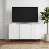 vidaXL TV Kast Wit 99 x 34,5 x 52 cm Bewerkt hout