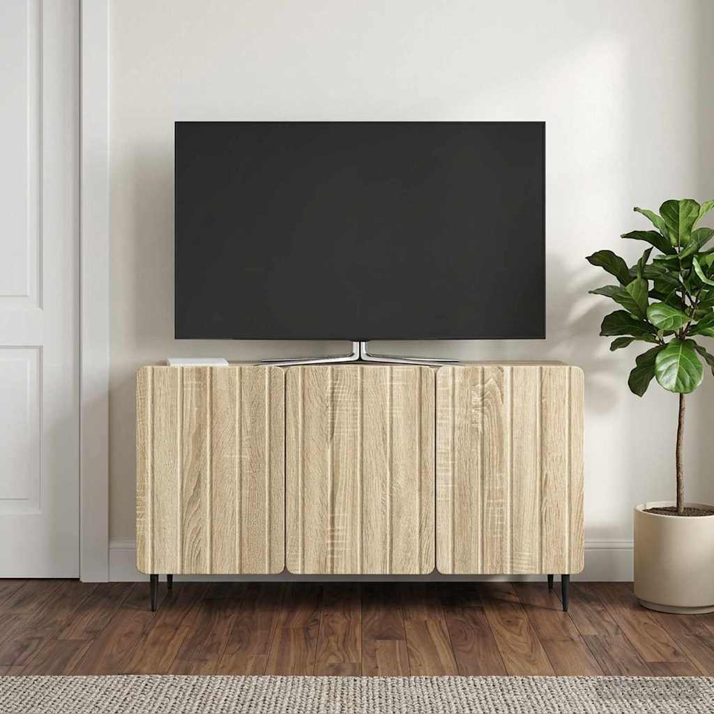 vidaXL TV Kast Wit 99 x 34,5 x 52 cm Bewerkt hout