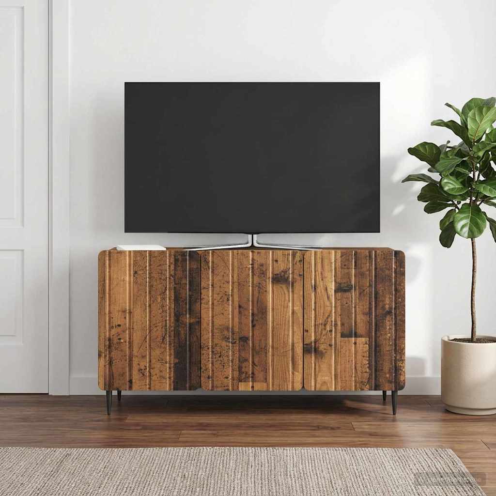 vidaXL TV Kast Wit 99 x 34,5 x 52 cm Bewerkt hout