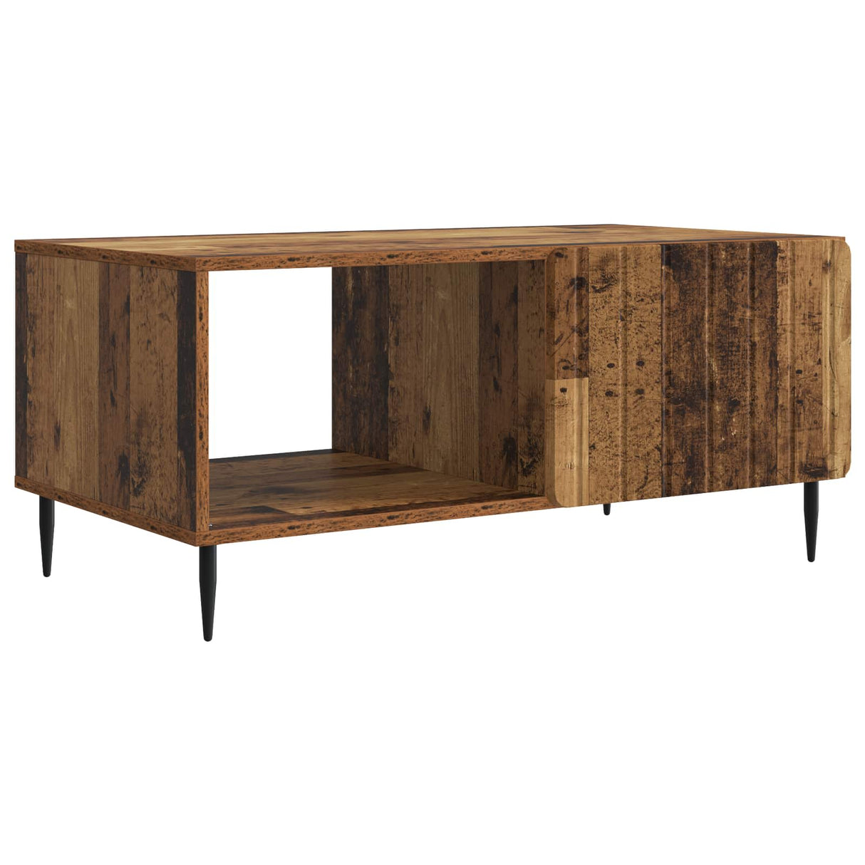 vidaXL Salontafel Wit 90 x 50 x 40 cm Bewerkt hout