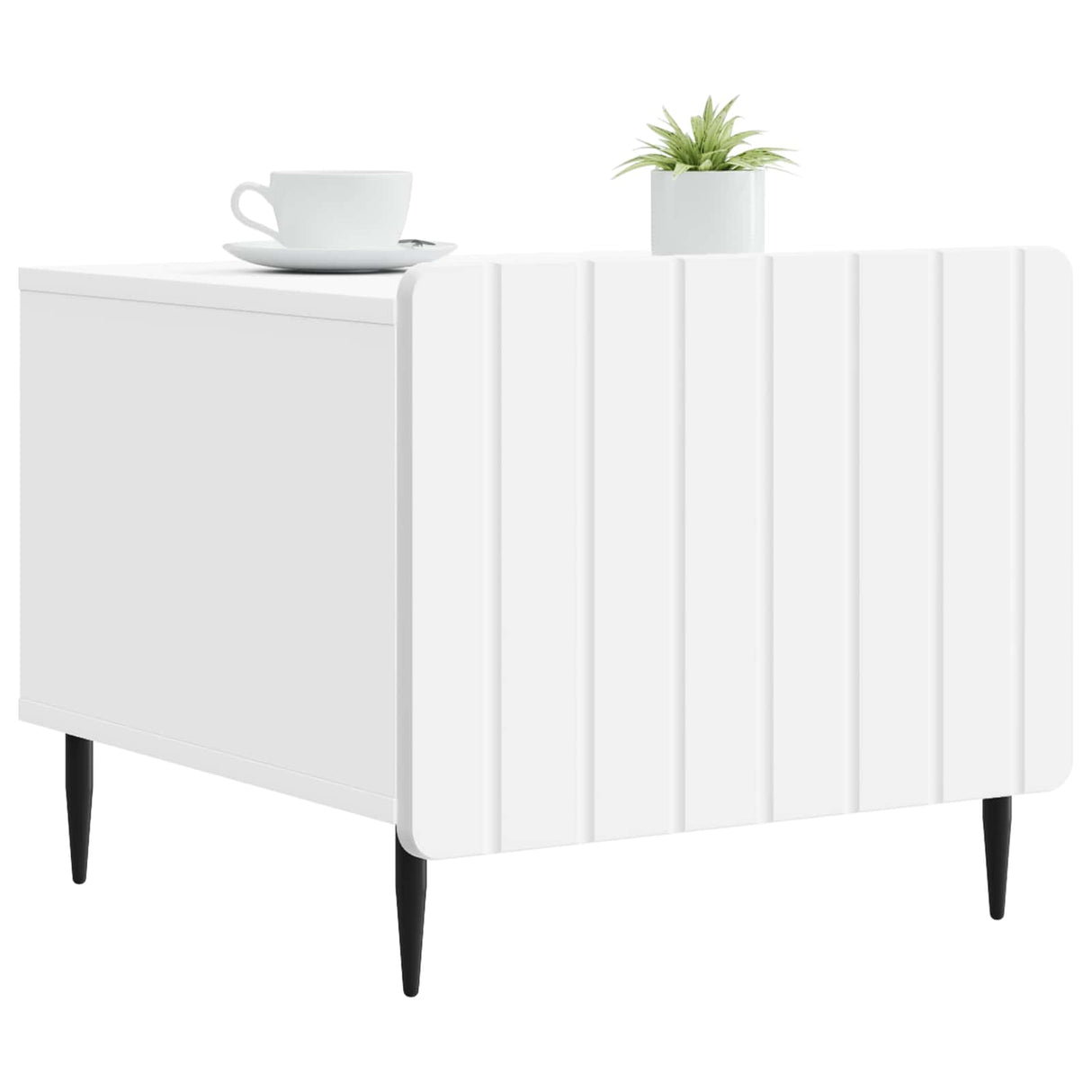 vidaXL Salontafel met lade Wit 49 x 50 x 42 cm Bewerkt hout