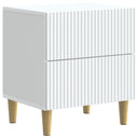 vidaXL Nachtkastje met lade Wit 43 x 34,5 x 48 cm Bewerkt hout