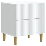 vidaXL Nachtkastje met lade Wit 43 x 34,5 x 48 cm Bewerkt hout