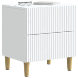 vidaXL Nachtkastje met lade Wit 43 x 34,5 x 48 cm Bewerkt hout