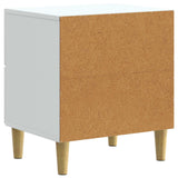 vidaXL Nachtkastje met lade Wit 43 x 34,5 x 48 cm Bewerkt hout
