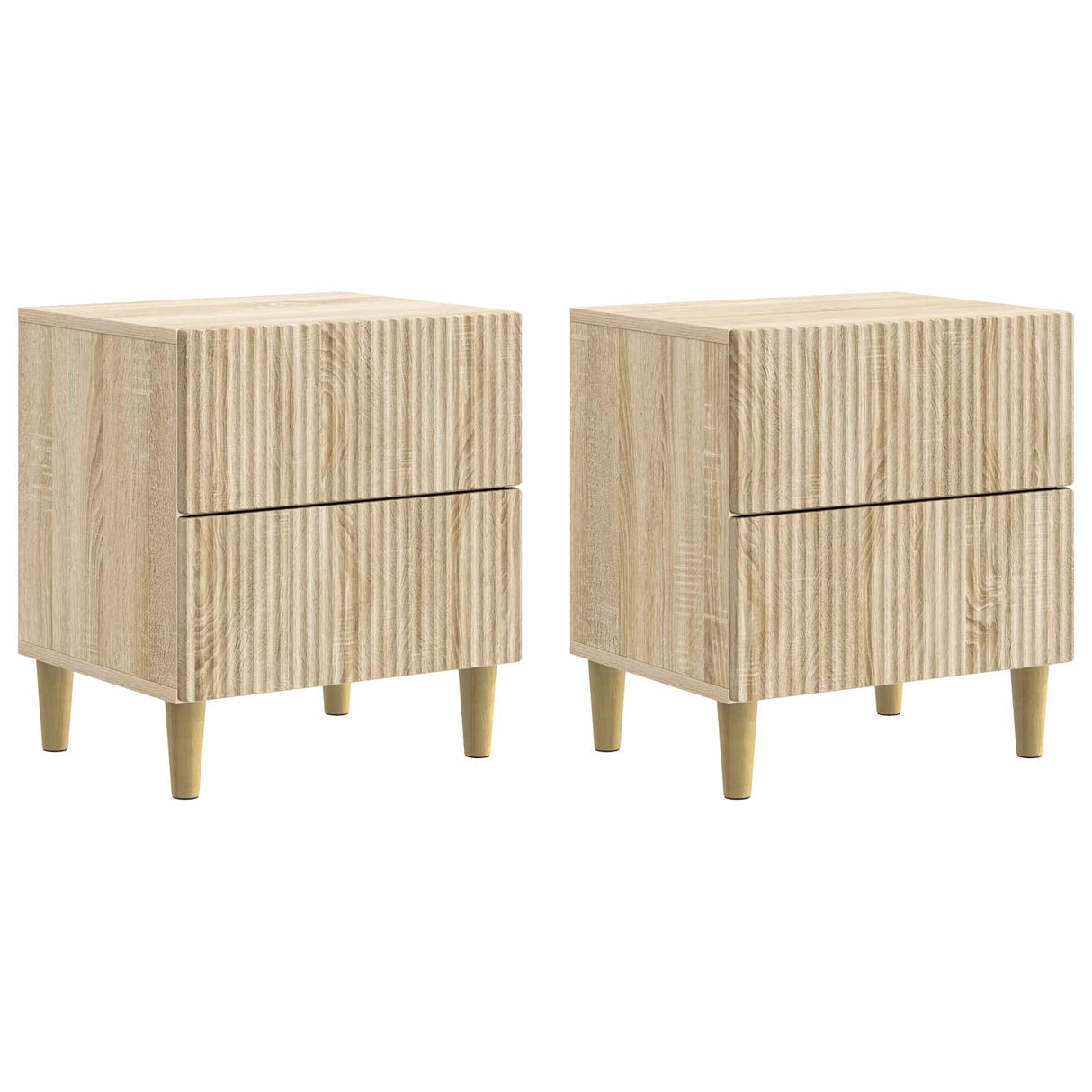 vidaXL Nachtkastje met lade Wit 43 x 34,5 x 48 cm Bewerkt hout