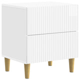 vidaXL Nachtkastje met lade Wit 43 x 34,5 x 48 cm Bewerkt hout