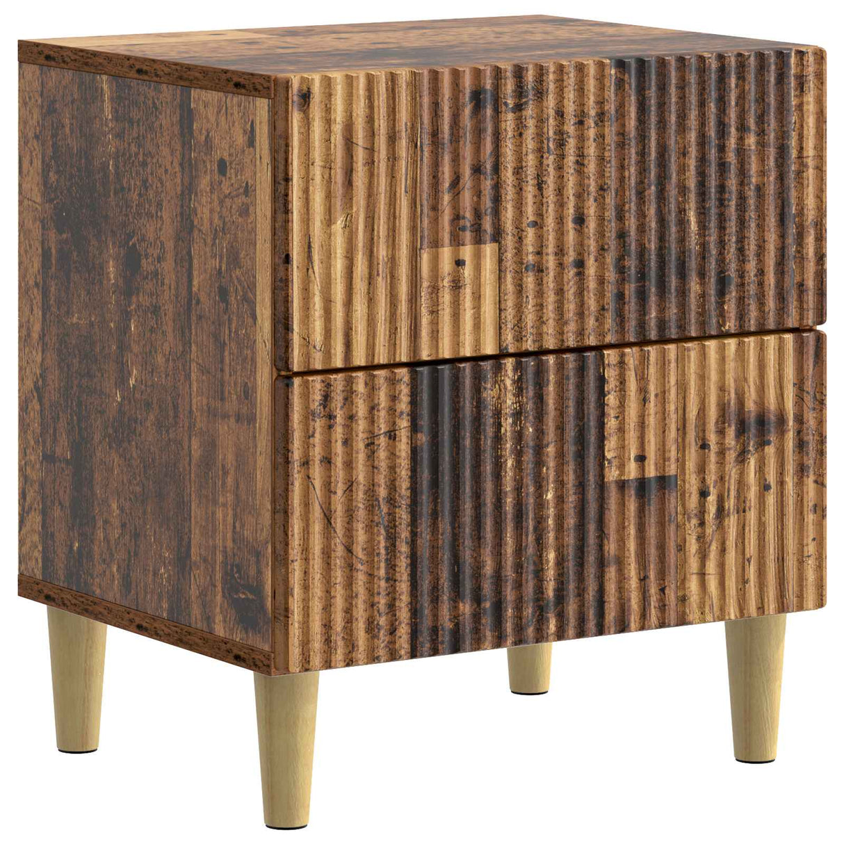 vidaXL Nachtkastje met lade Wit 43 x 34,5 x 48 cm Bewerkt hout