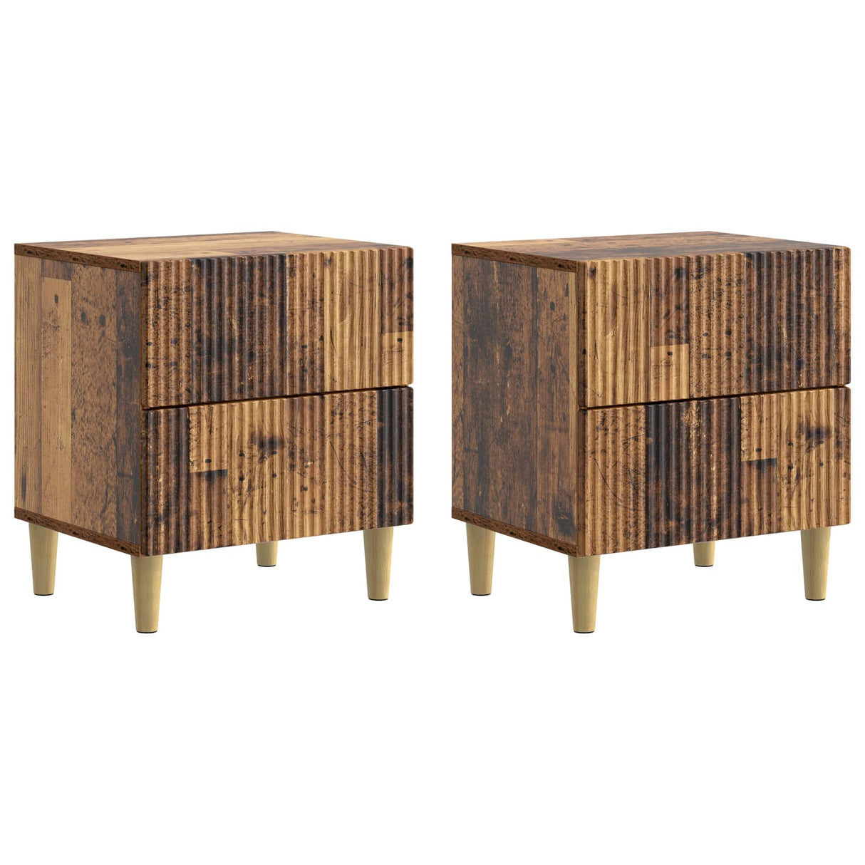 vidaXL Nachtkastje met lade Wit 43 x 34,5 x 48 cm Bewerkt hout
