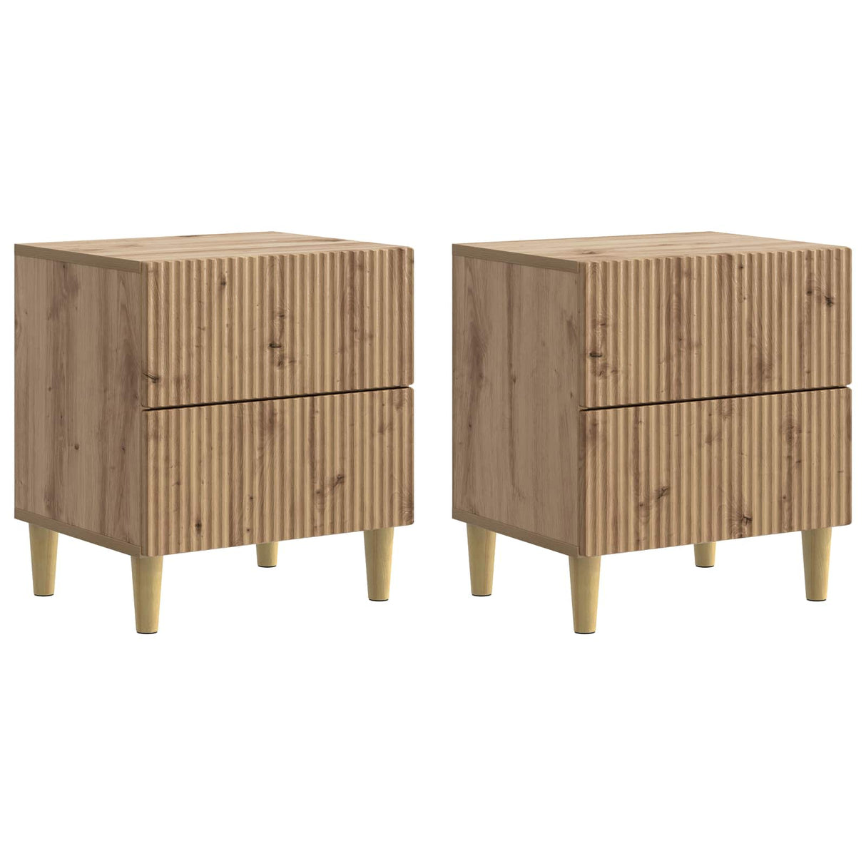vidaXL Nachtkastje met lade Wit 43 x 34,5 x 48 cm Bewerkt hout