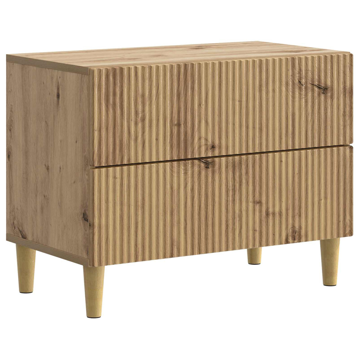 vidaXL Nachtkastje met lade Wit 62 x 34,5 x 48 cm Bewerkt hout