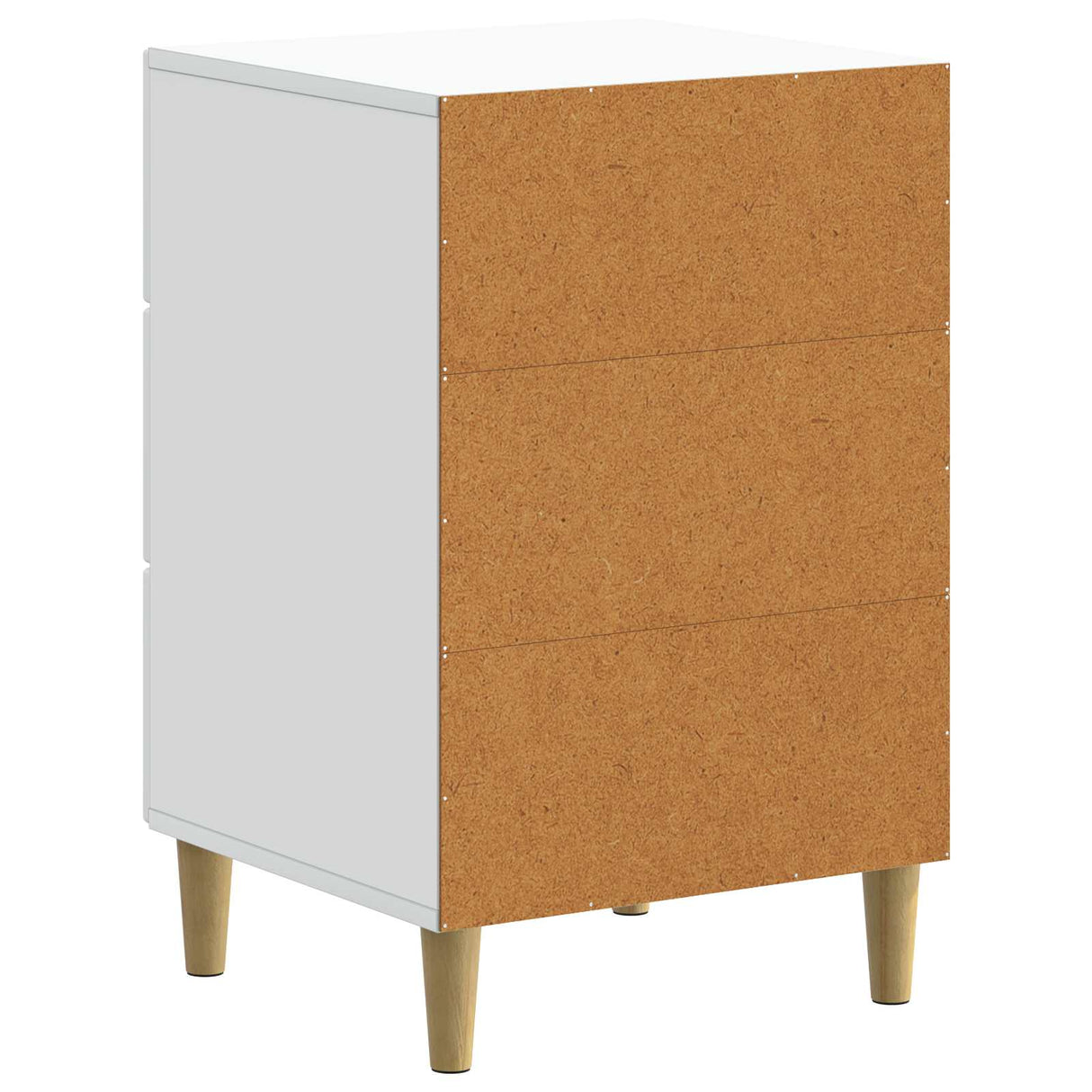 vidaXL Nachtkastje met lade Wit 43 x 41 x 66,5 cm Bewerkt hout