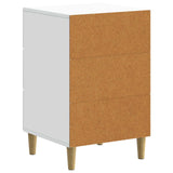 vidaXL Nachtkastje met lade Wit 43 x 41 x 66,5 cm Bewerkt hout