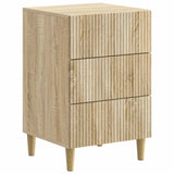vidaXL Nachtkastje met lade Wit 43 x 41 x 66,5 cm Bewerkt hout