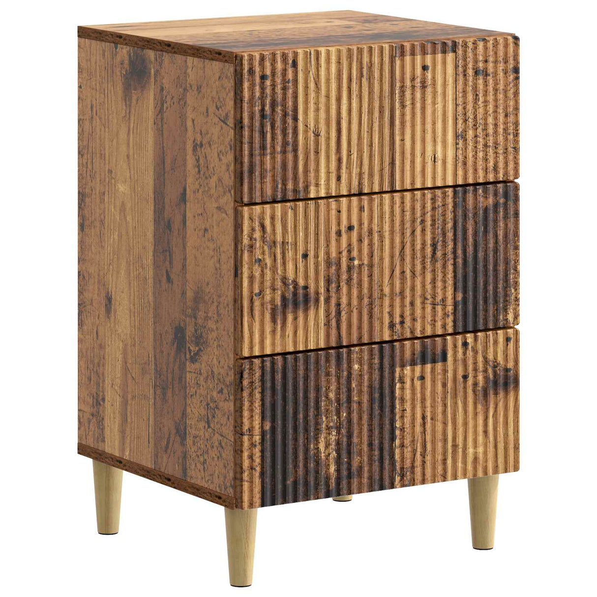 vidaXL Nachtkastje met lade Wit 43 x 41 x 66,5 cm Bewerkt hout