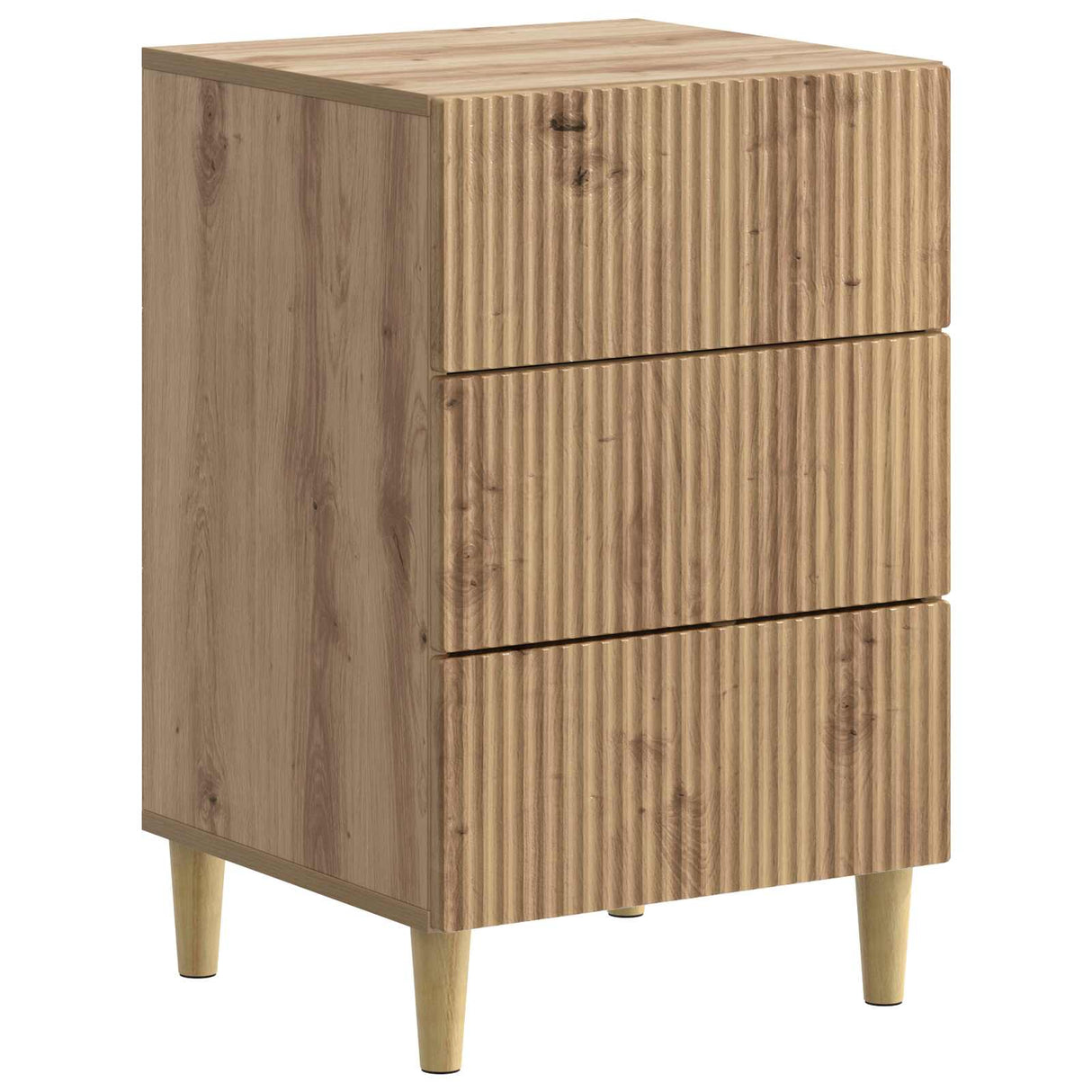 vidaXL Nachtkastje met lade Wit 43 x 41 x 66,5 cm Bewerkt hout