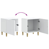 vidaXL Nachtkastje 2 pcs Wit 43 x 34,5 x 50 cm Bewerkt hout