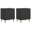 vidaXL Nachtkastje 2 pcs Wit 43 x 34,5 x 50 cm Bewerkt hout