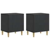vidaXL Nachtkastje 2 pcs Wit 43 x 34,5 x 50 cm Bewerkt hout