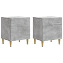 vidaXL Nachtkastje 2 pcs Wit 43 x 34,5 x 50 cm Bewerkt hout