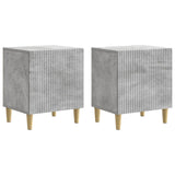vidaXL Nachtkastje 2 pcs Wit 43 x 34,5 x 50 cm Bewerkt hout