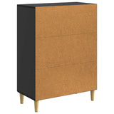 vidaXL Dressoir Zwart 66 x 34,5 x 90 cm Bewerkt hout