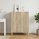 vidaXL Dressoir Zwart 66 x 34,5 x 90 cm Bewerkt hout