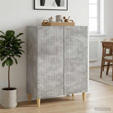 vidaXL Dressoir Zwart 66 x 34,5 x 90 cm Bewerkt hout