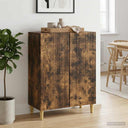 vidaXL Dressoir Zwart 66 x 34,5 x 90 cm Bewerkt hout