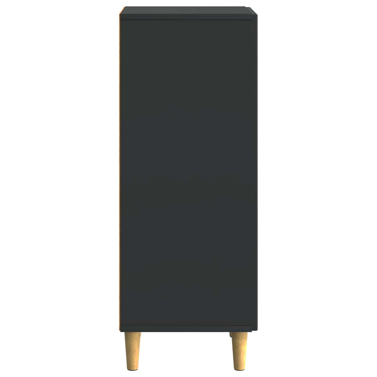 vidaXL Dressoir Zwart 33 x 34,5 x 90 cm Bewerkt hout