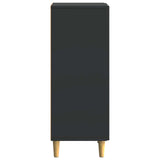 vidaXL Dressoir Zwart 33 x 34,5 x 90 cm Bewerkt hout