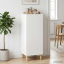 vidaXL Dressoir Zwart 33 x 34,5 x 90 cm Bewerkt hout