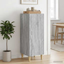 vidaXL Dressoir Zwart 33 x 34,5 x 90 cm Bewerkt hout