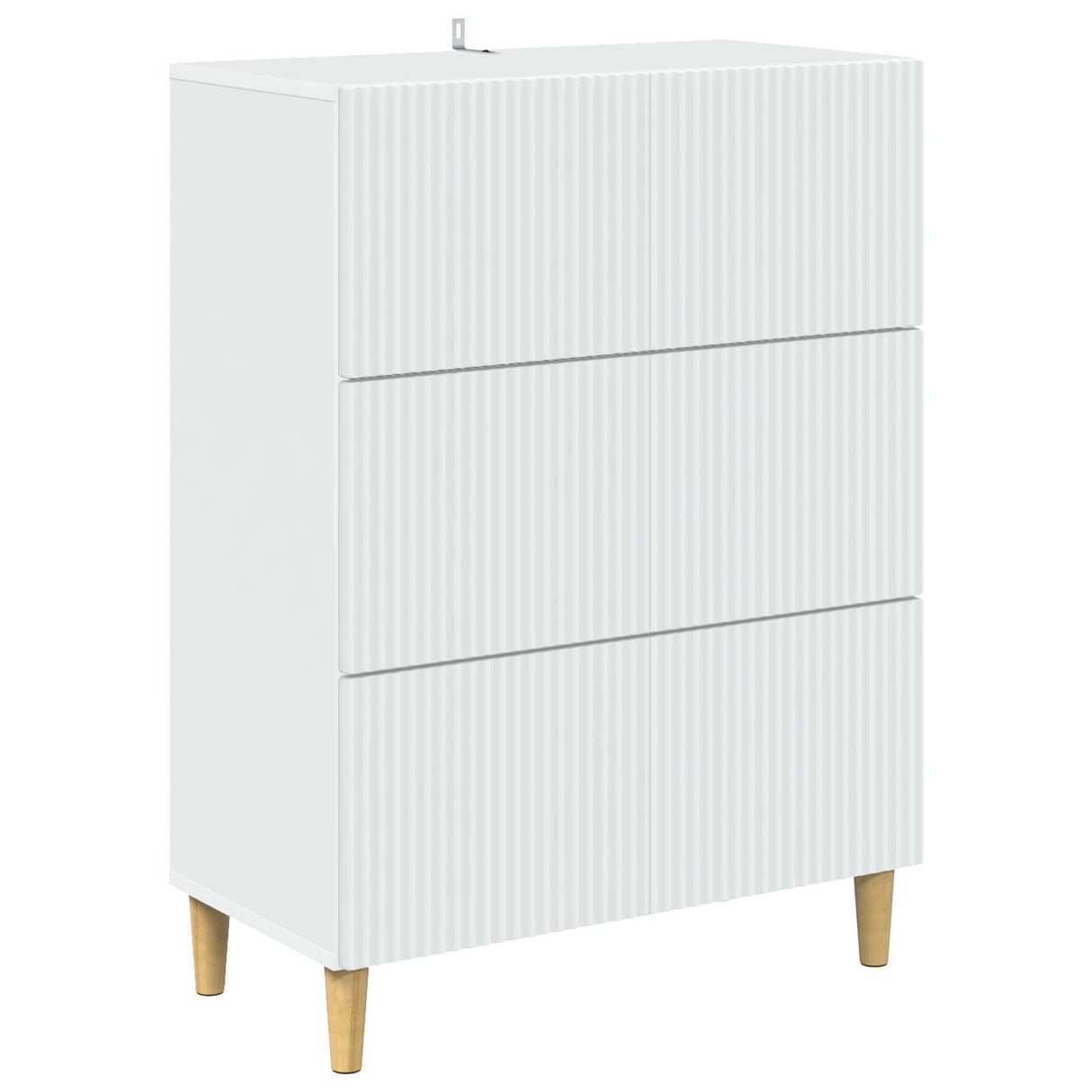 vidaXL Ladekast Wit 66 x 34,5 x 90 cm Bewerkt hout