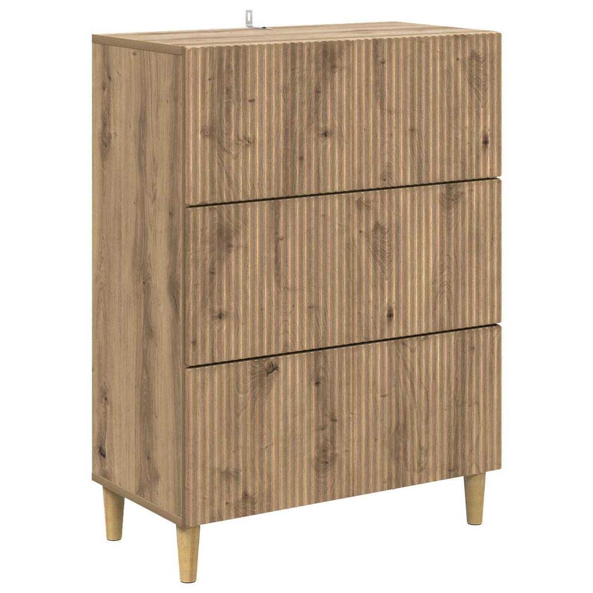 vidaXL Ladekast Wit 66 x 34,5 x 90 cm Bewerkt hout