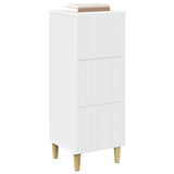 vidaXL Ladekast Wit 33 x 34,5 x 90 cm Bewerkt hout