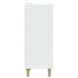 vidaXL Ladekast Wit 33 x 34,5 x 90 cm Bewerkt hout