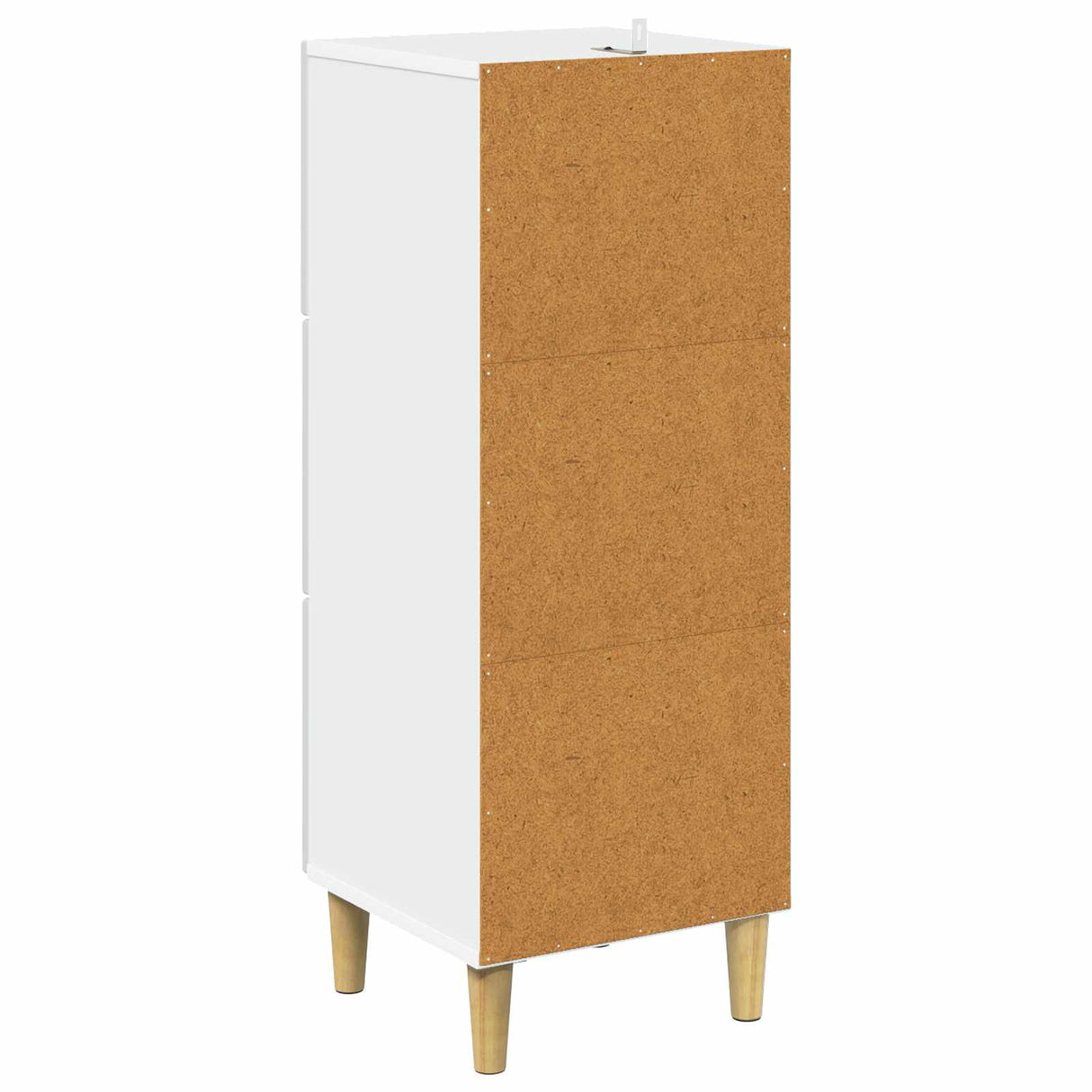 vidaXL Ladekast Wit 33 x 34,5 x 90 cm Bewerkt hout